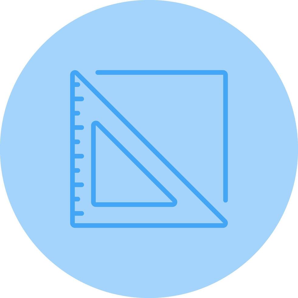 icono de vector de regla triangular