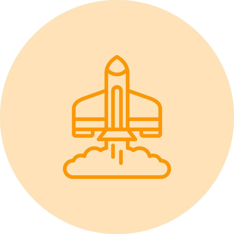 Rocket Launch Vector Icon