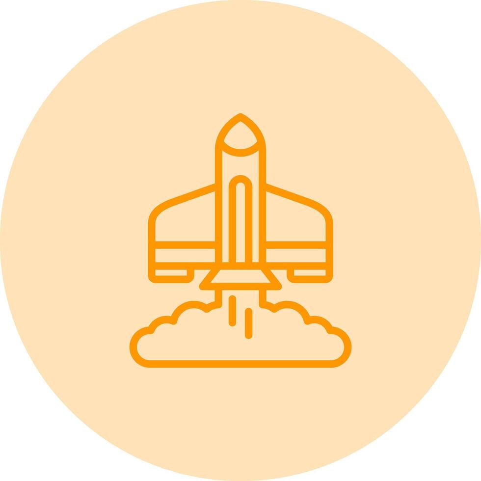 Rocket Launch Vector Icon