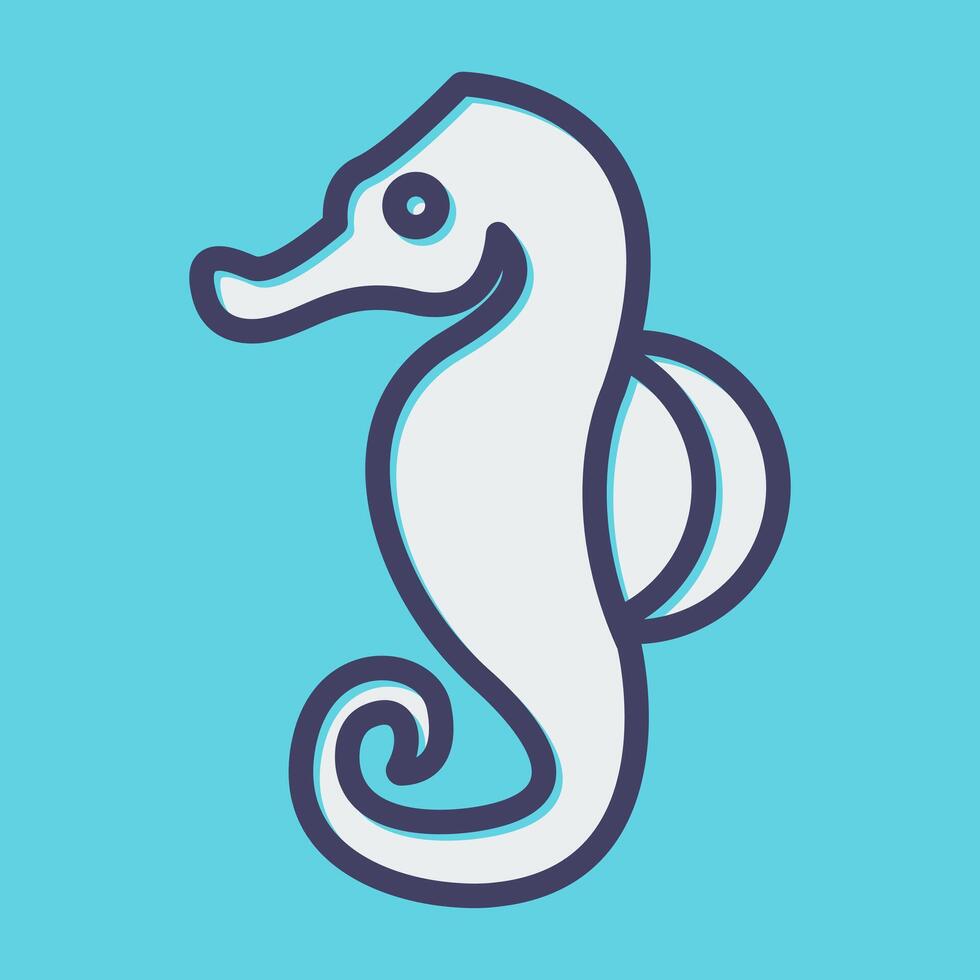 Seahorse Vector Icon