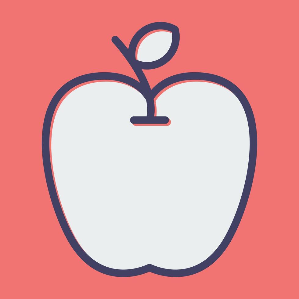 icono de vector de manzana