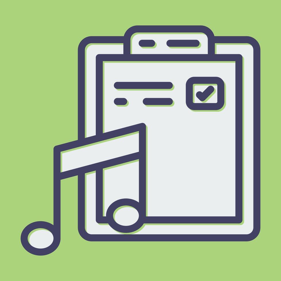 Music File Vector Icon