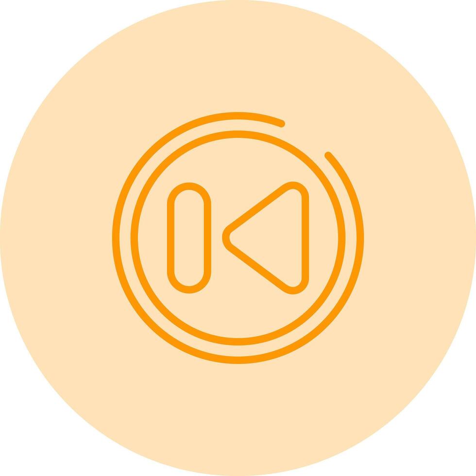 Previous Track Button Vector Icon