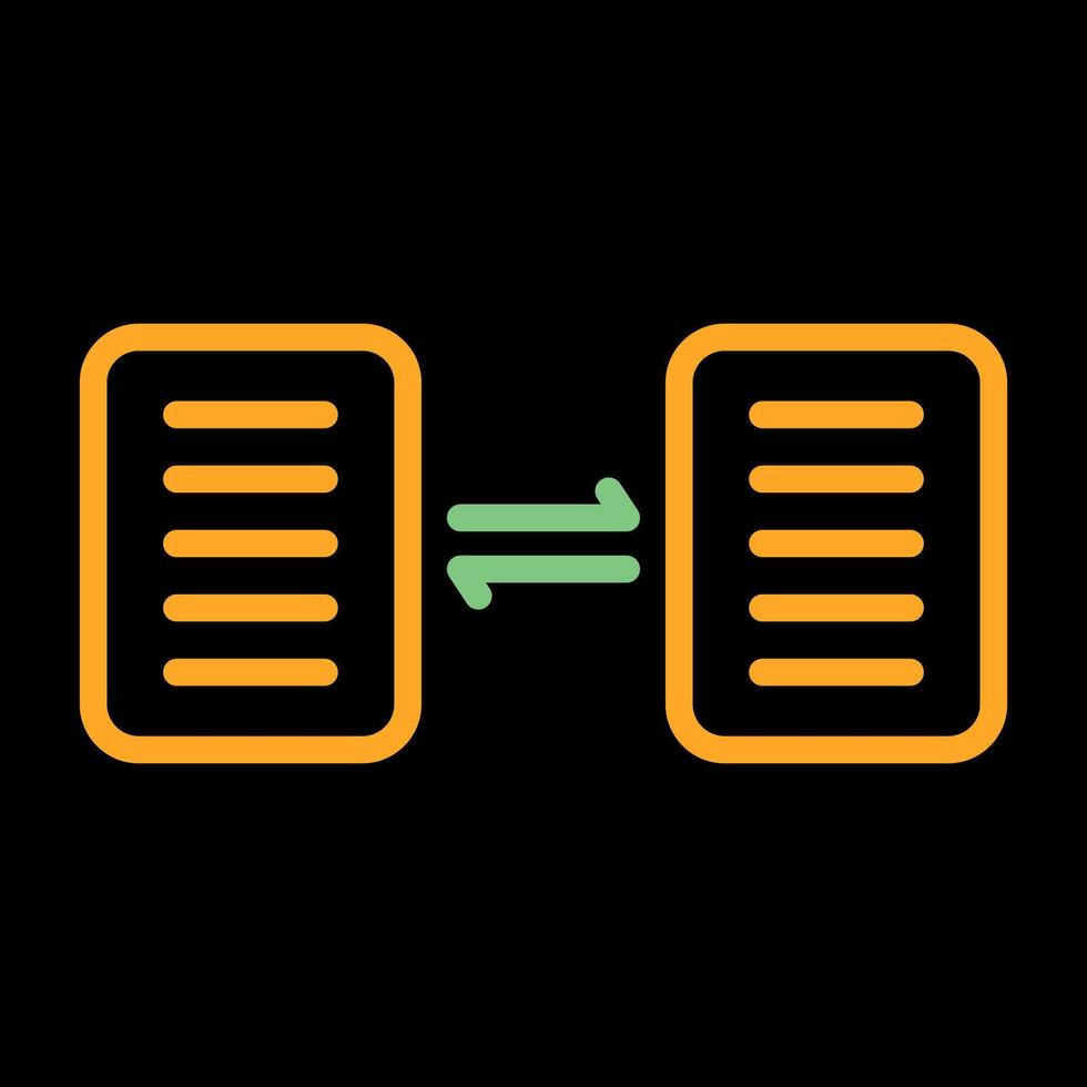 Document Sharing Vector Icon