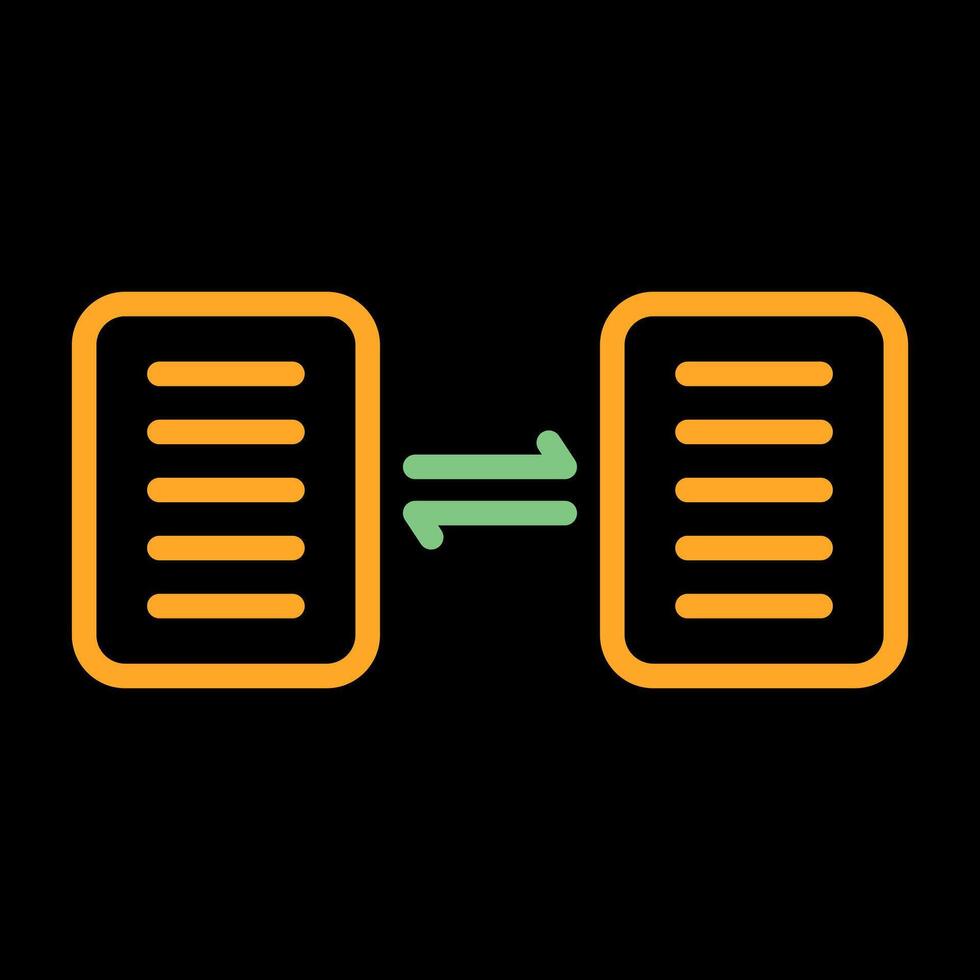 Document Sharing Vector Icon