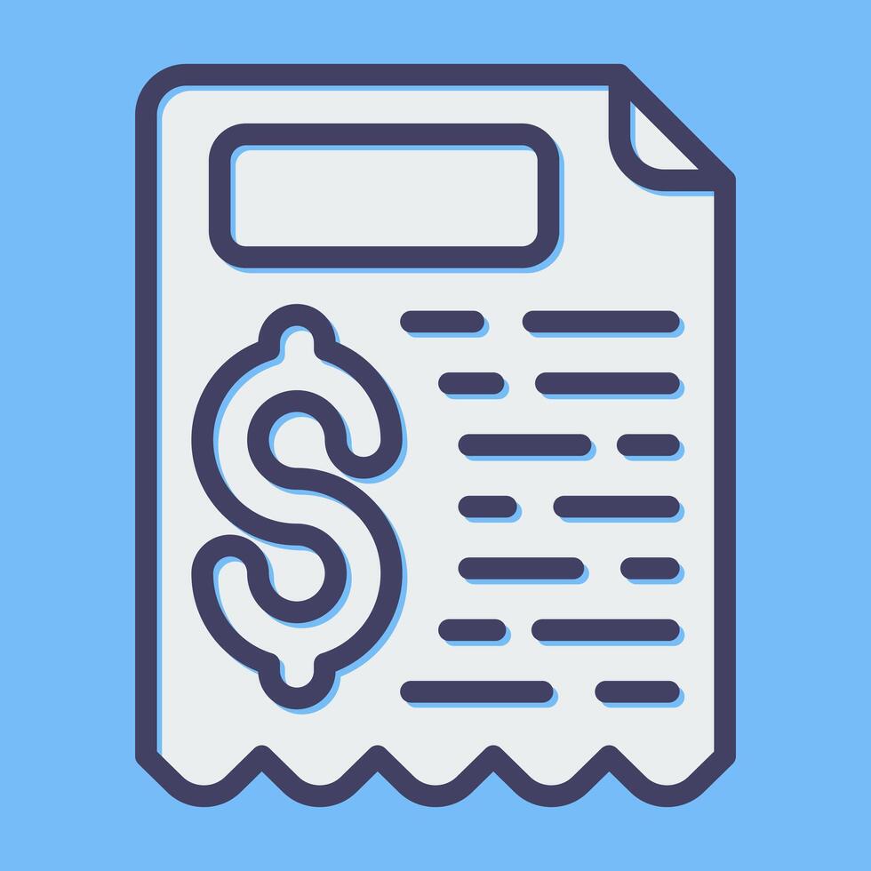Receipt Vector Icon