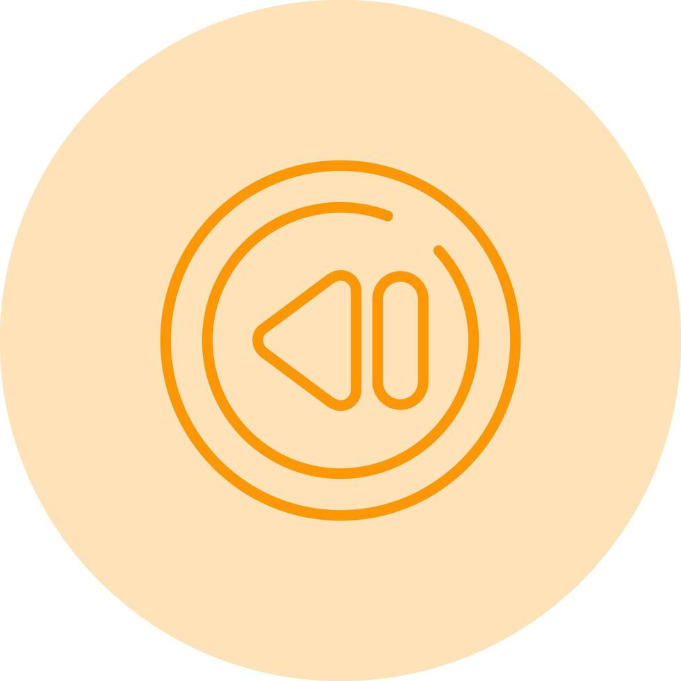 Previous Track Circle Vector Icon