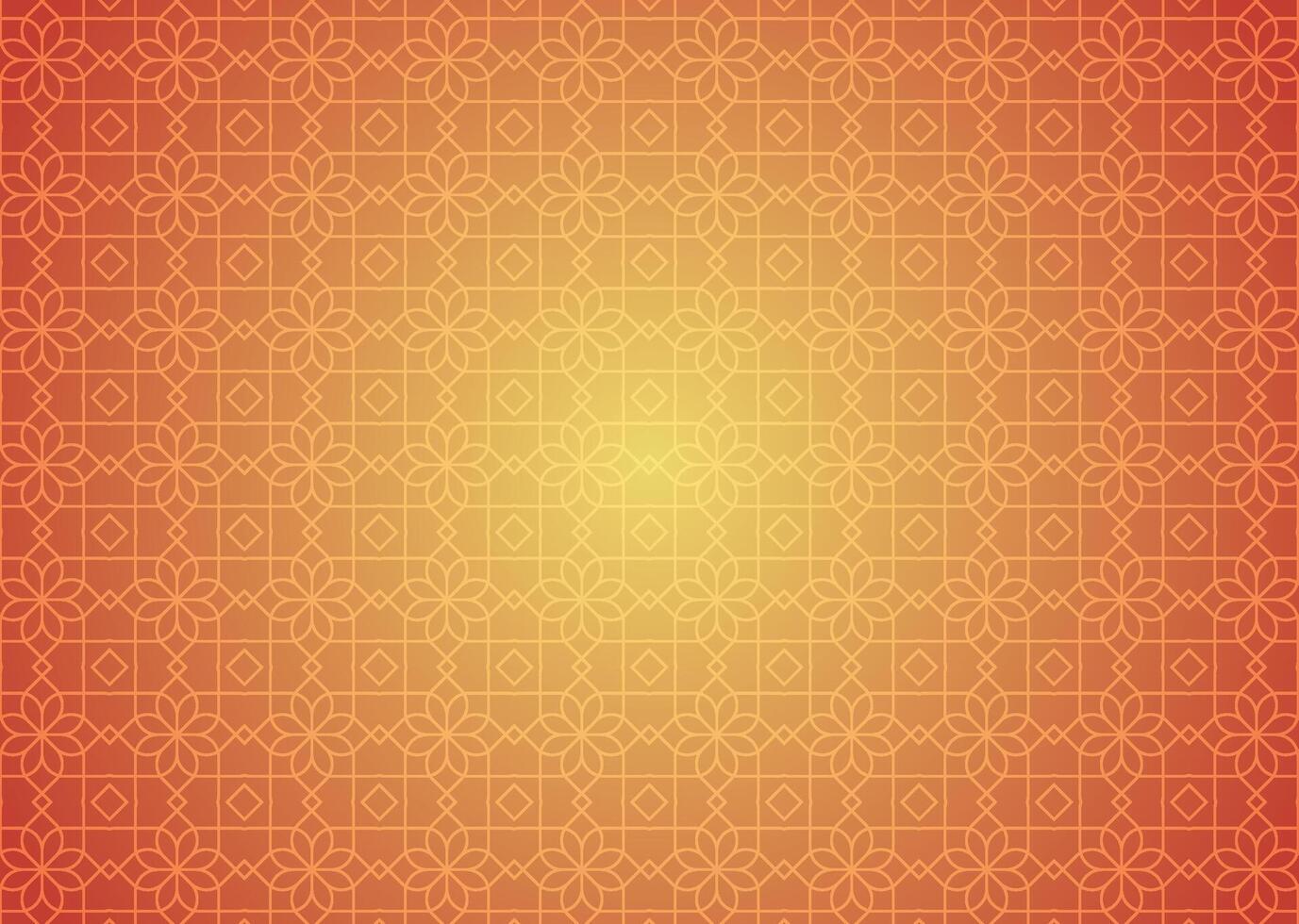 abstract orange and yellow background with a floral arabesque background muslim pattern, arabic texture arabesque pattern, arabic  islamic design vector