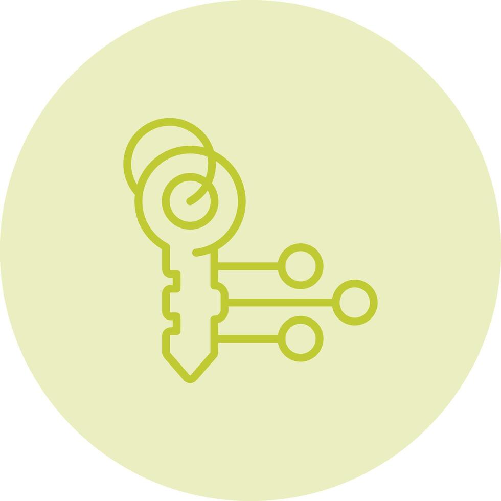 Electronic Key Vector Icon