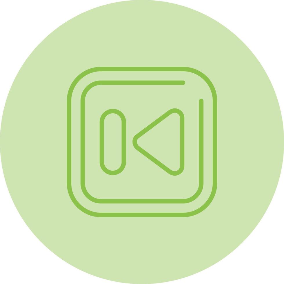 Previous Track Square Vector Icon