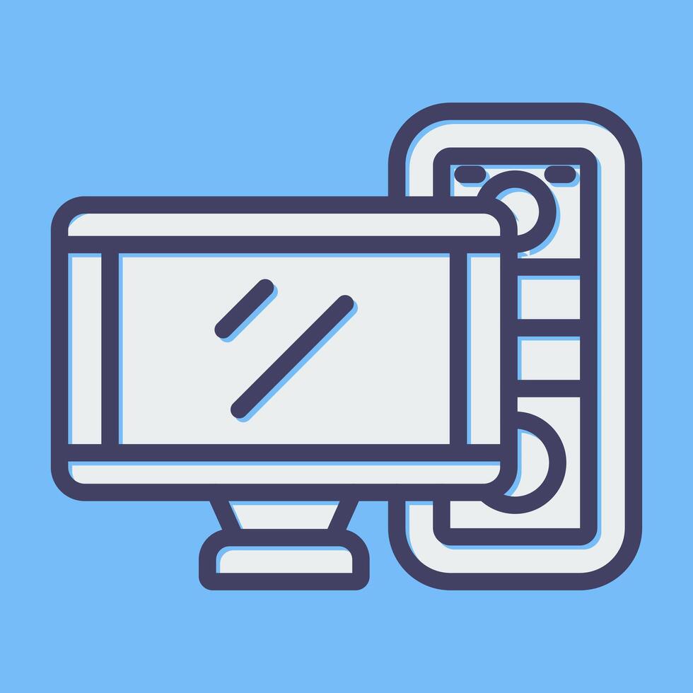 Computer Vector Icon