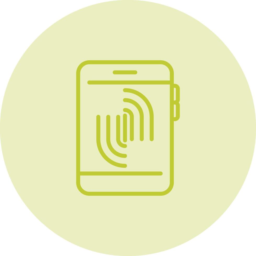 Fingerprint Scanning Vector Icon