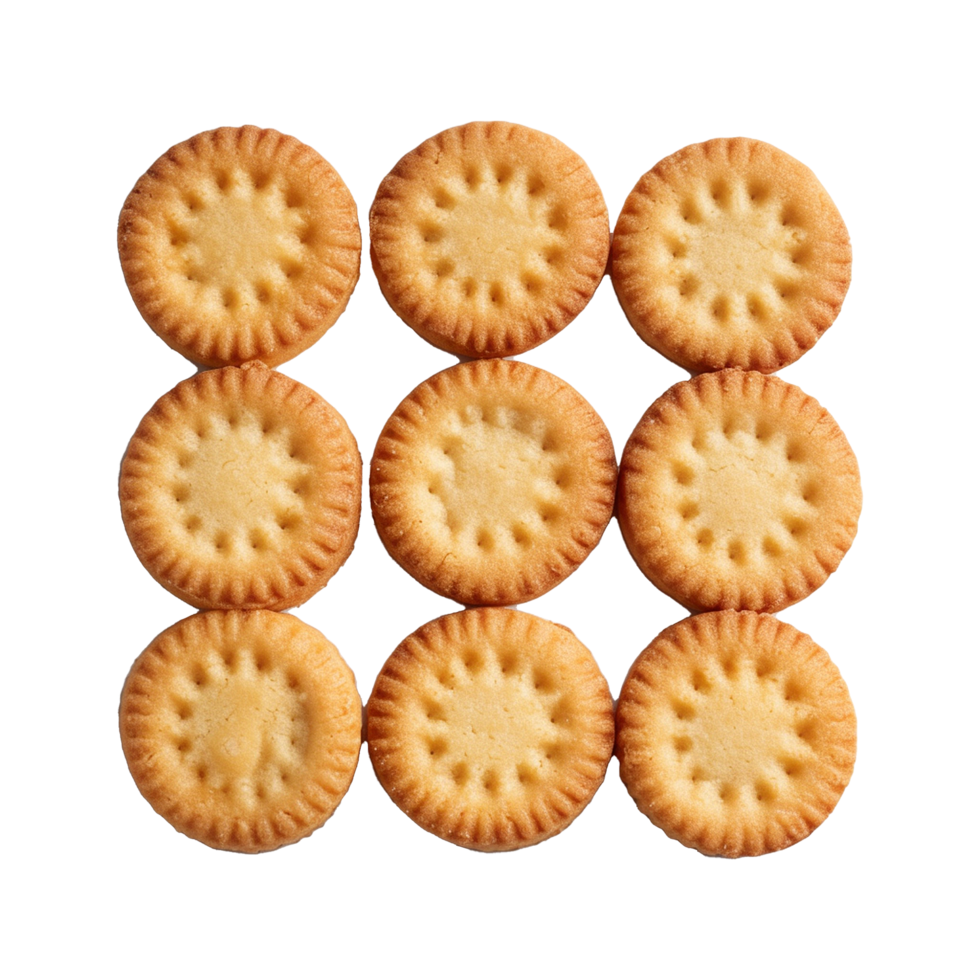 AI generated Danish butter cookies butter cookies isolated on transparent background png