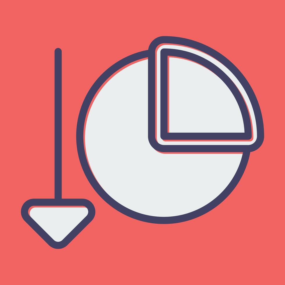 Chart Decreasing Vector Icon