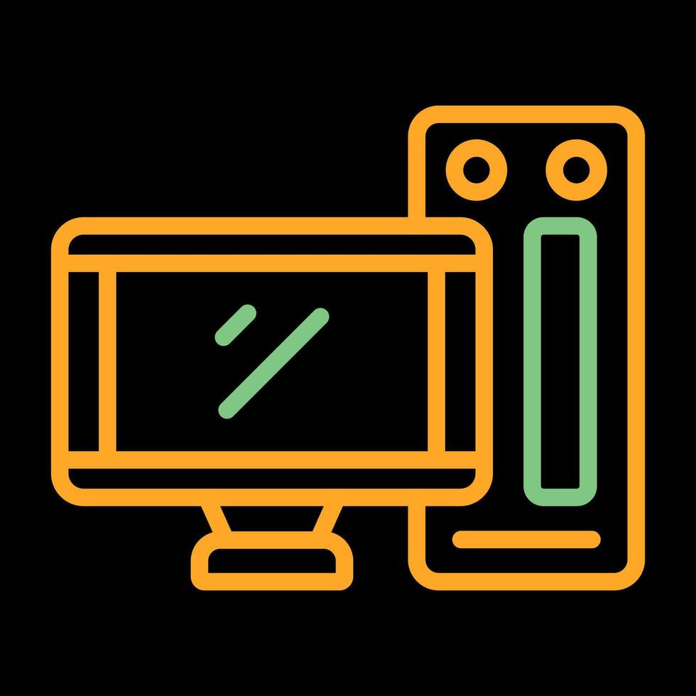 Desktop Computer Vector Icon