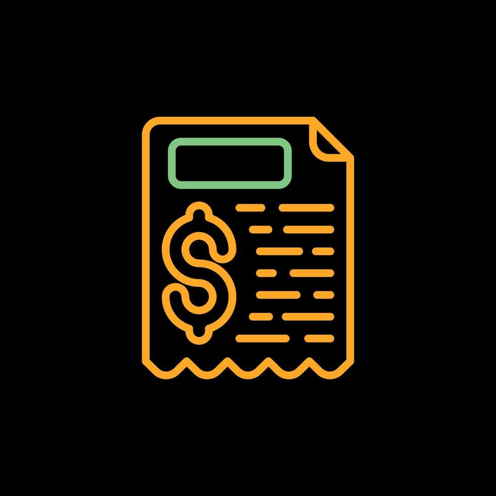 Receipt Vector Icon