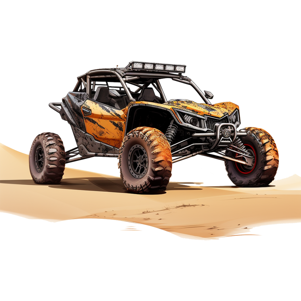 ai gerado deserto buggy carro isolado em transparente fundo png