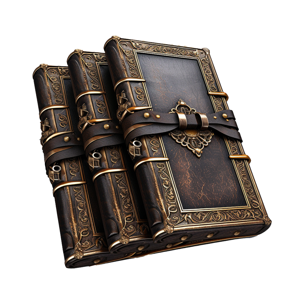 AI generated Magic book isolated on transparent background png