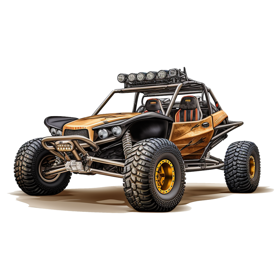 AI generated Desert buggy car isolated on transparent background png