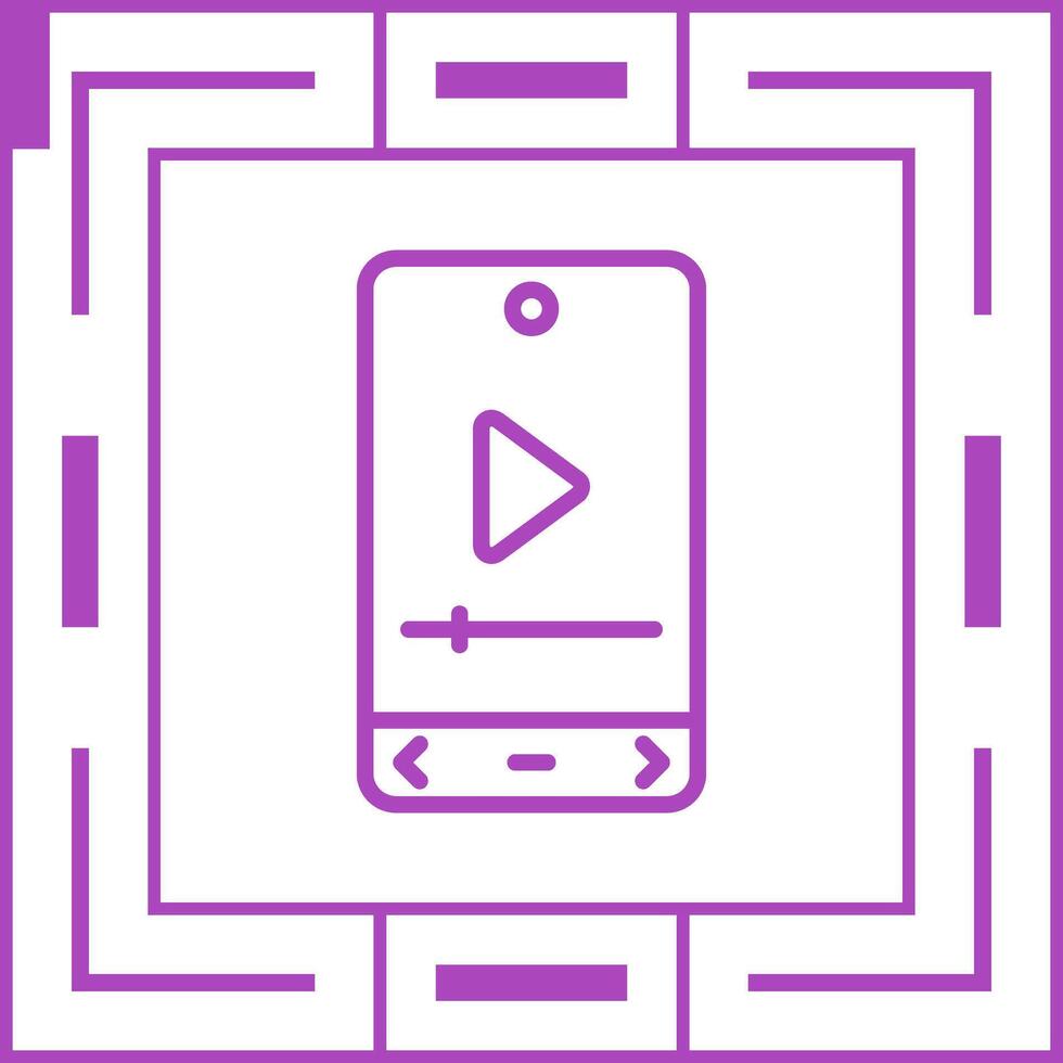 Video Player Vector Icon