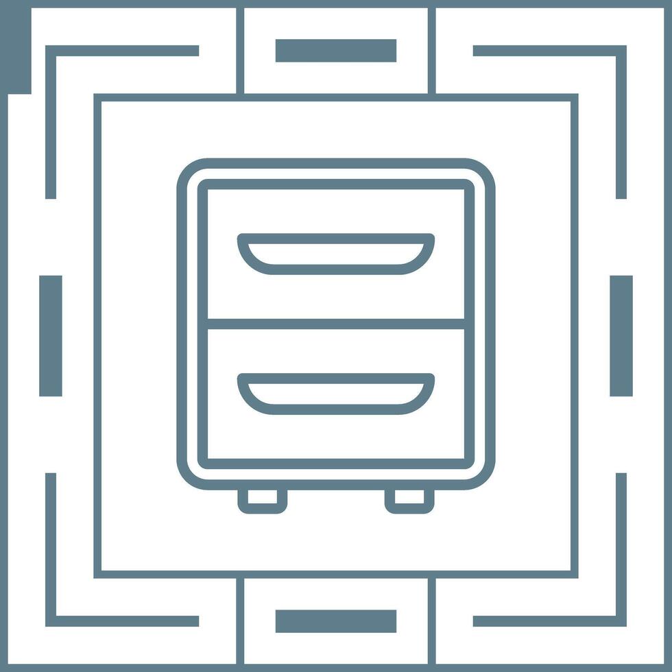 icono de vector de archivador