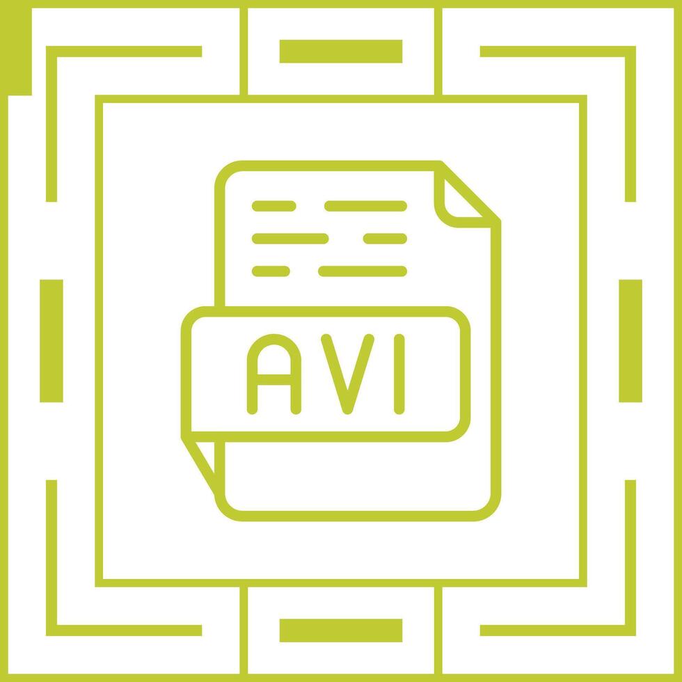 AVI Vector Icon