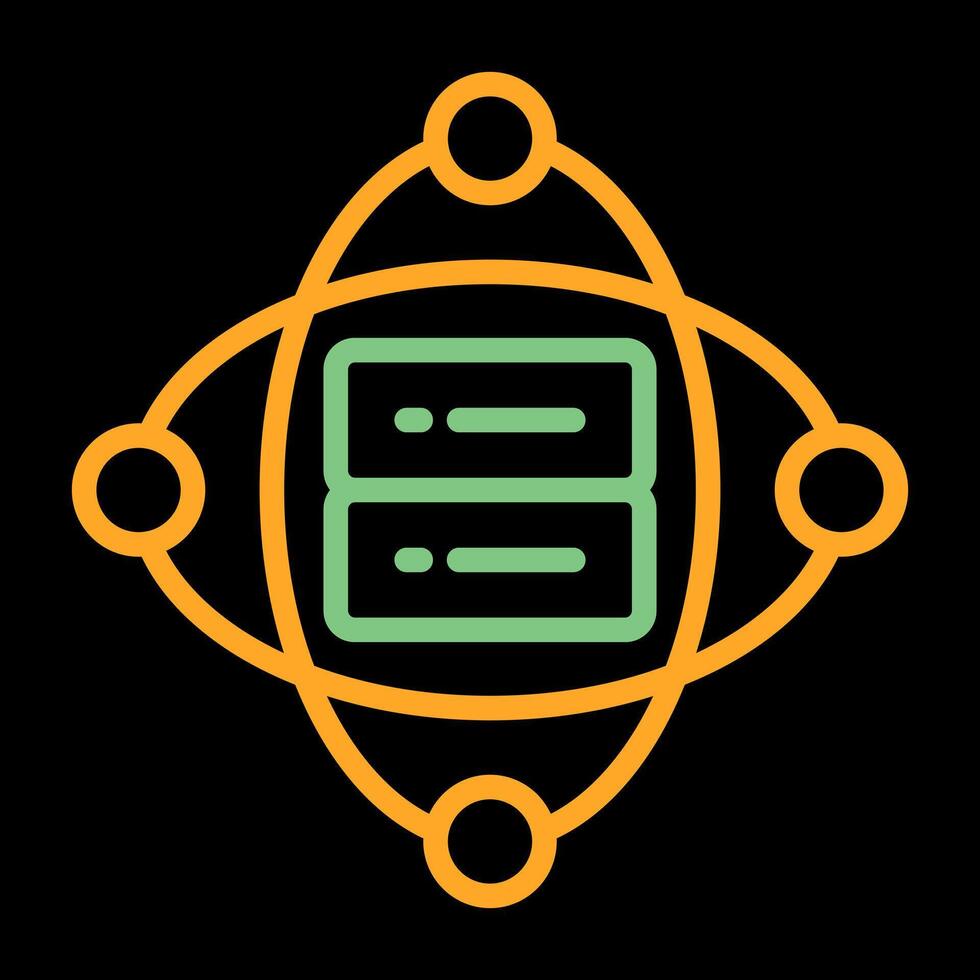 Cluster Server Vector Icon