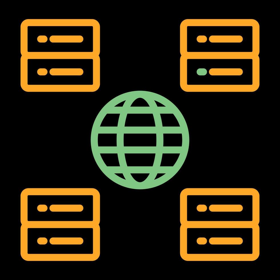 Content Delivery Network Vector Icon