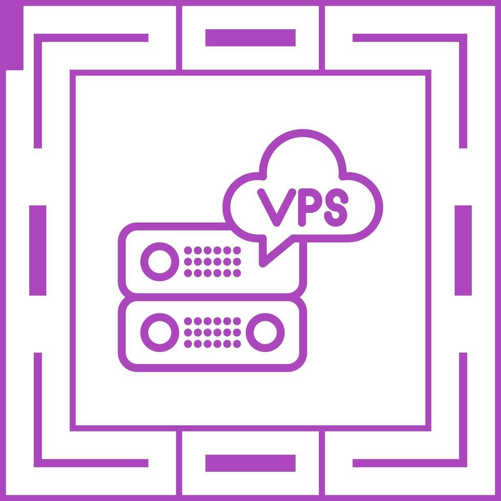 VPS Hosting Vector Icon