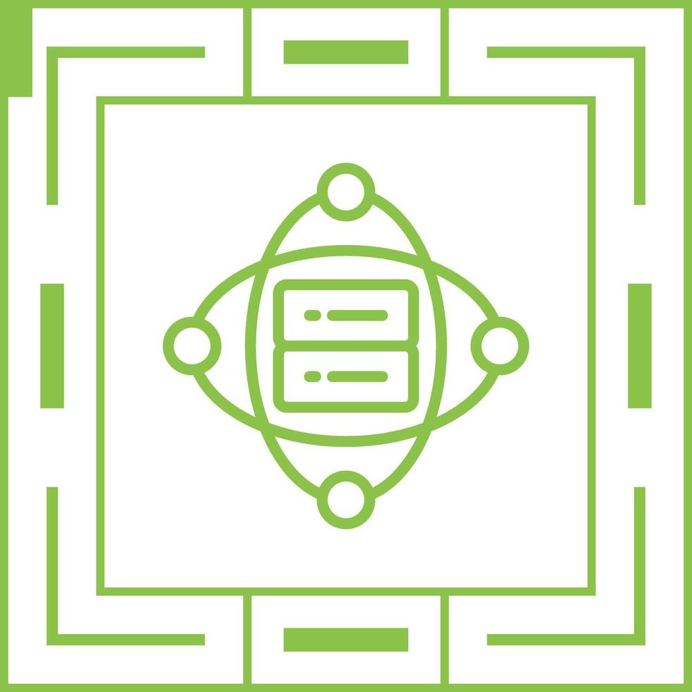 Cluster Server Vector Icon
