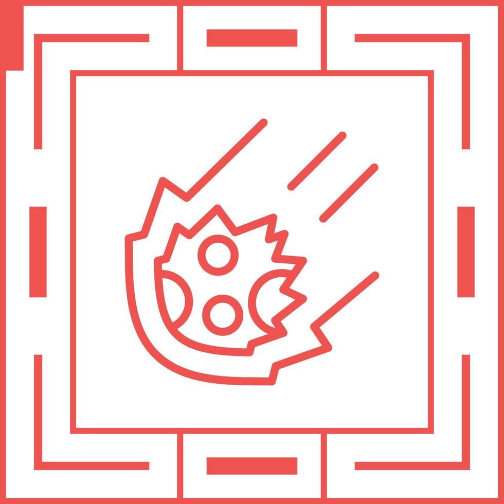 Meteor Vector Icon