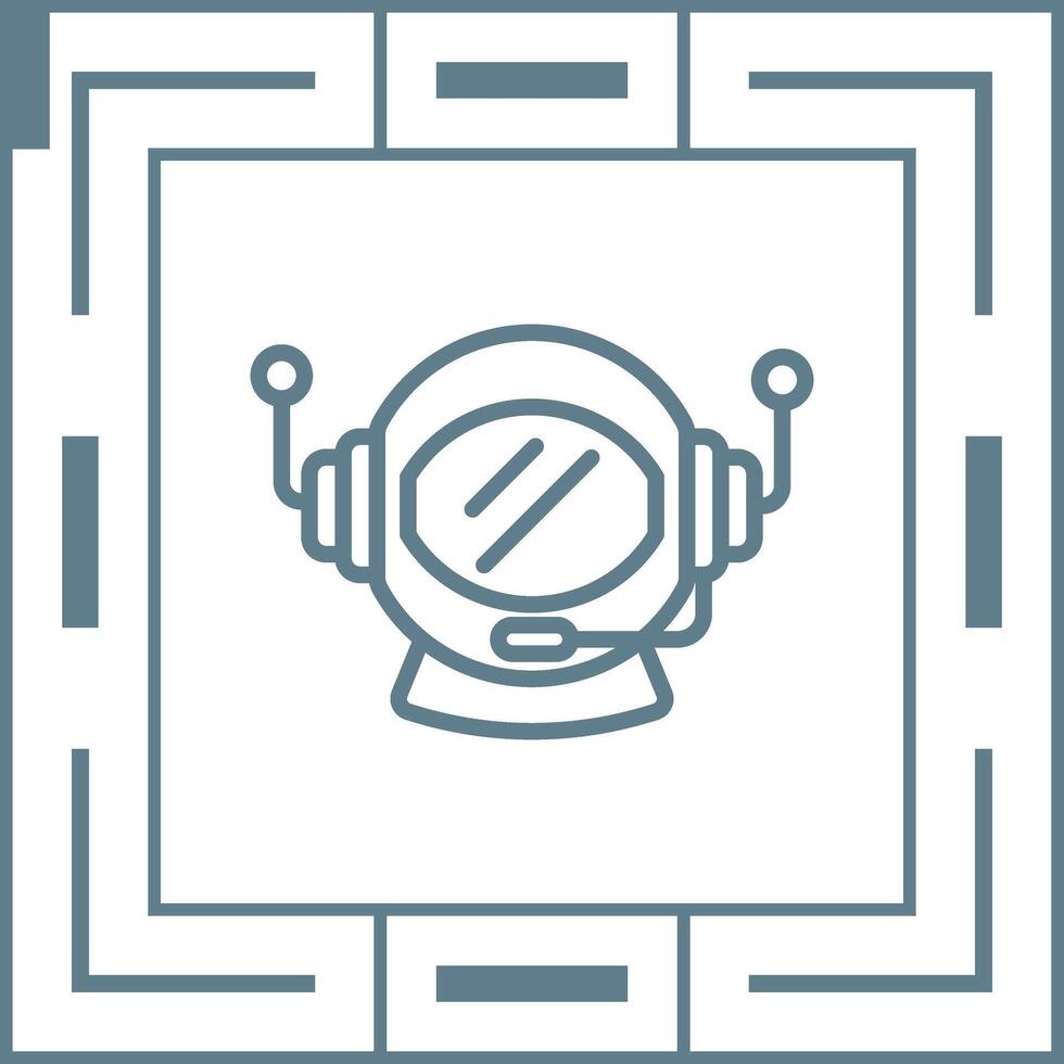 Astronaut Helmet Vector Icon