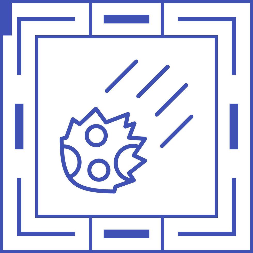 Meteor Vector Icon