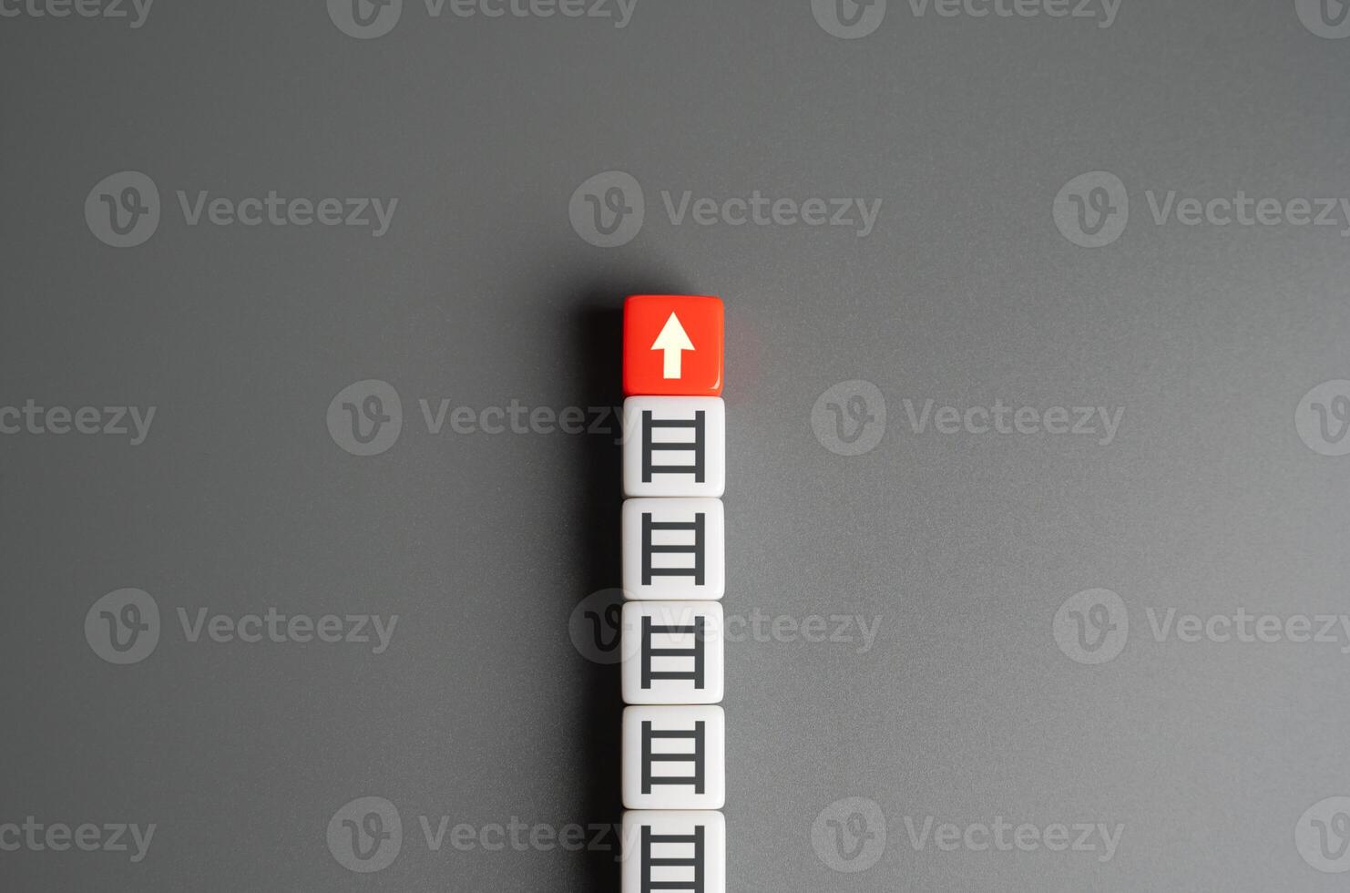 Ladder of success and continued growth. Career ladder and promotions. progress, effort, and determination. Ascend and conquer obstacles. Get to the top. photo