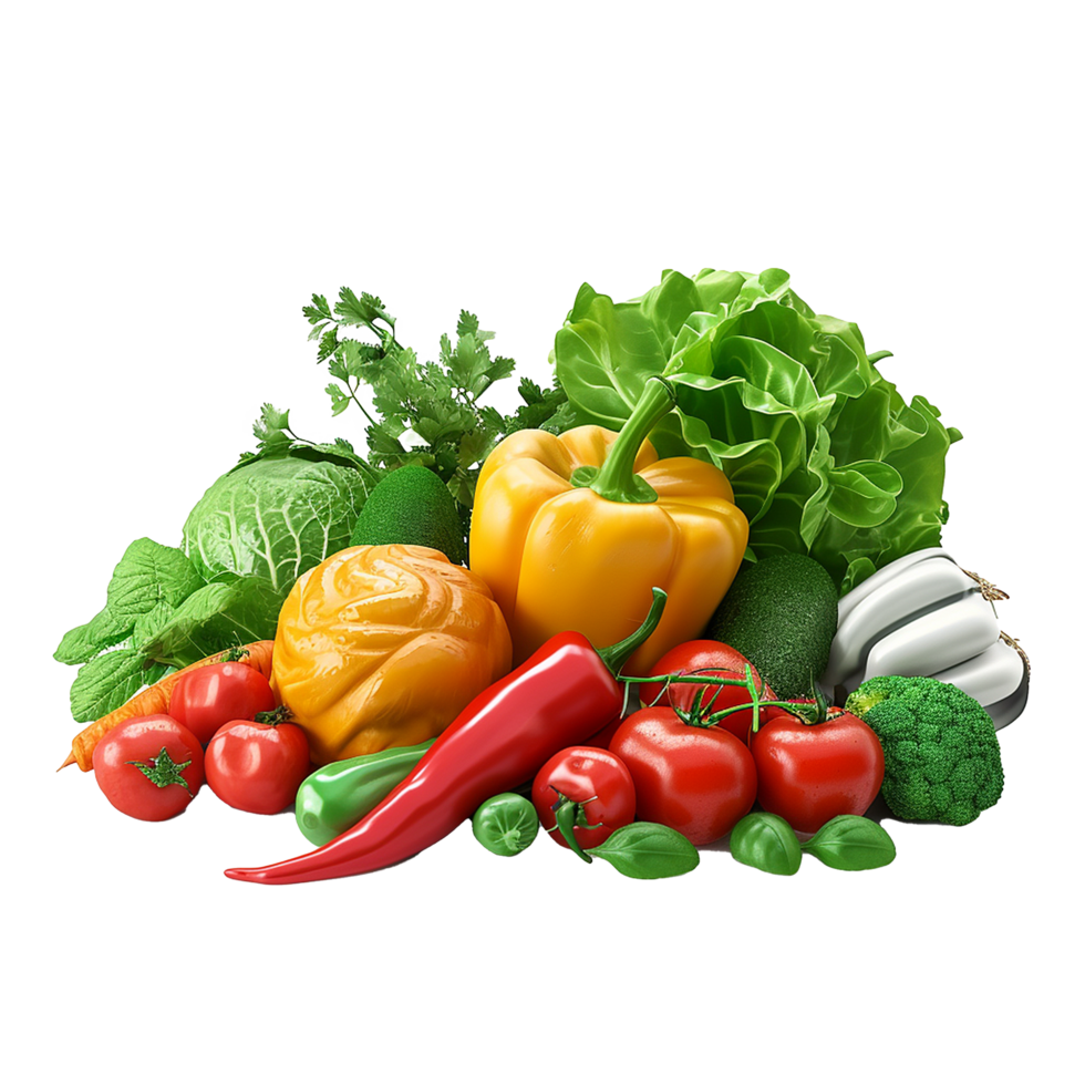 AI generated Vegetable png isolated on transparent background