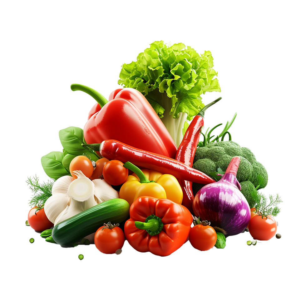 AI generated Vegetable png isolated on transparent background