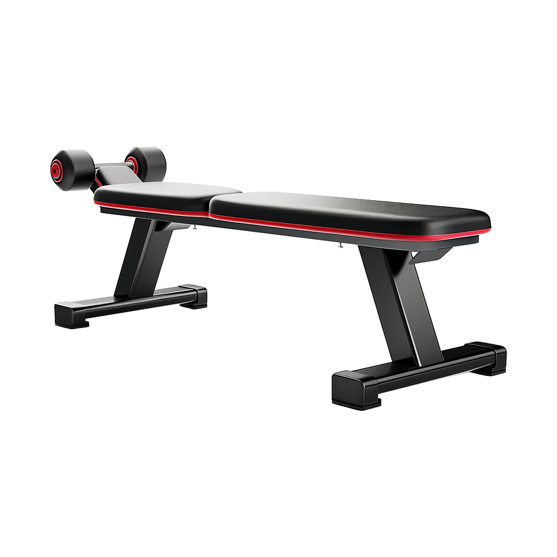 AI generated Abdominal gym bench isolated on transparent background