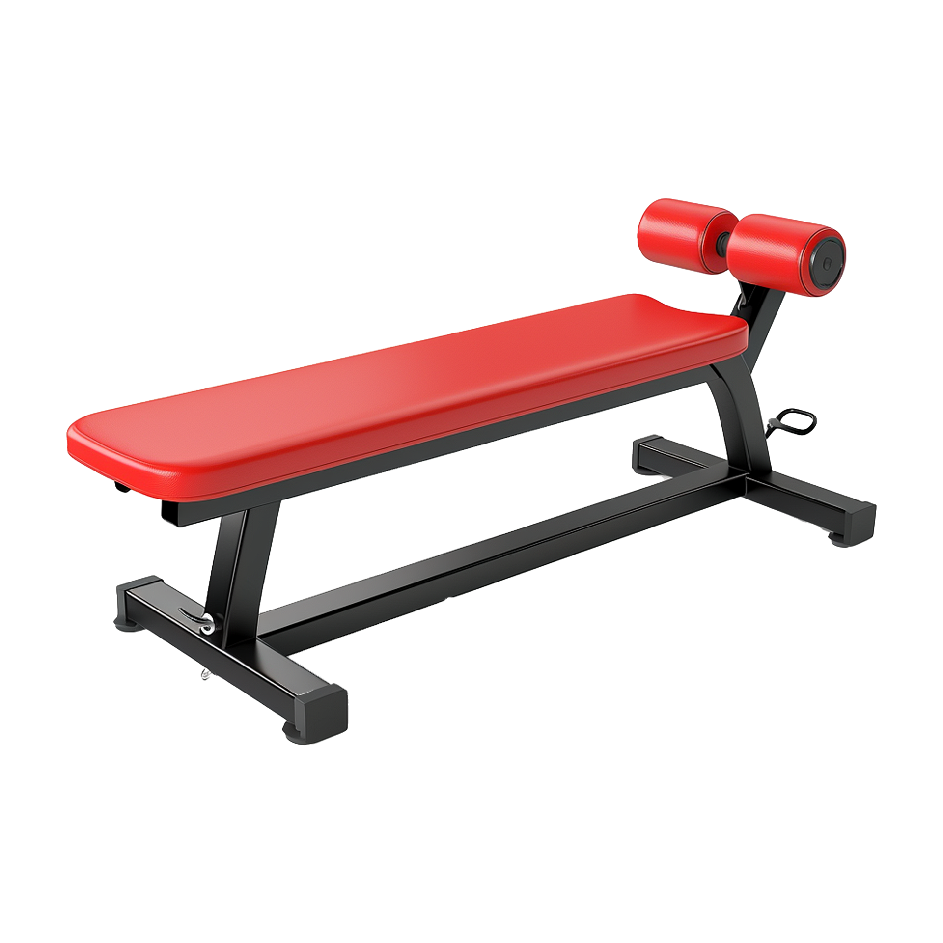 AI generated Abdominal gym bench isolated on transparent background