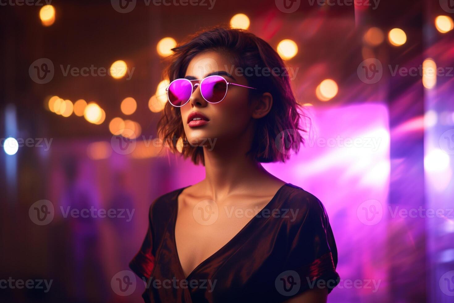 AI generated South Asian Girl Wearing Sunglasses photo