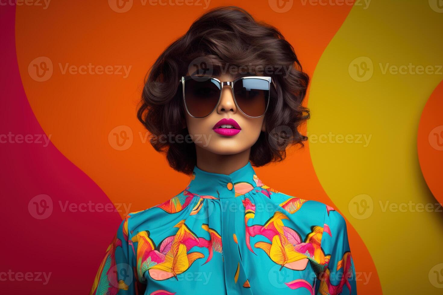 AI generated South Asian Girl Wearing Sunglasses photo