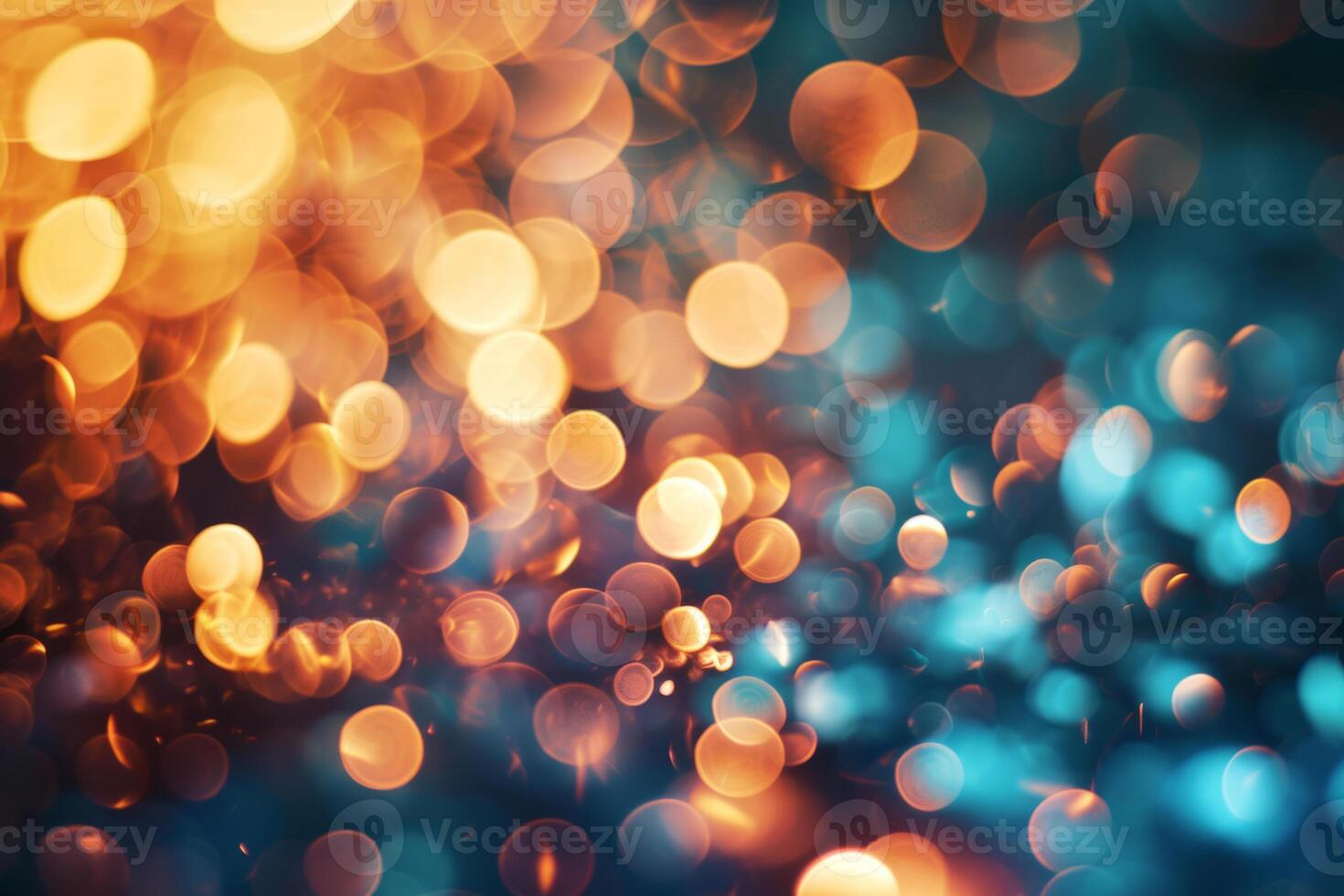 AI generated Magic background with colorful bokeh. Background of abstract glitter lights. Generative AI photo