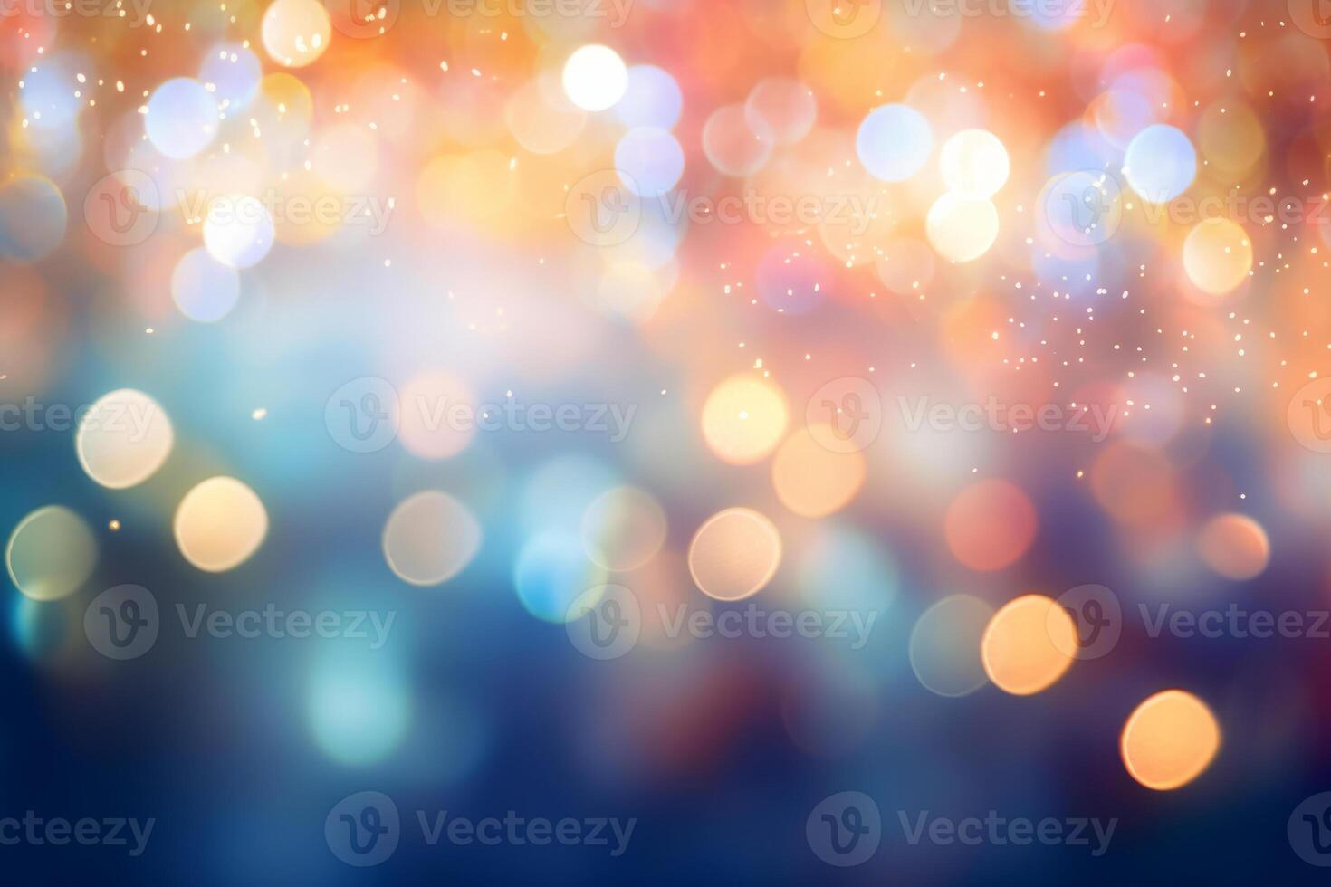 AI generated Magic background with colorful bokeh. Background of abstract glitter lights. Generative AI photo