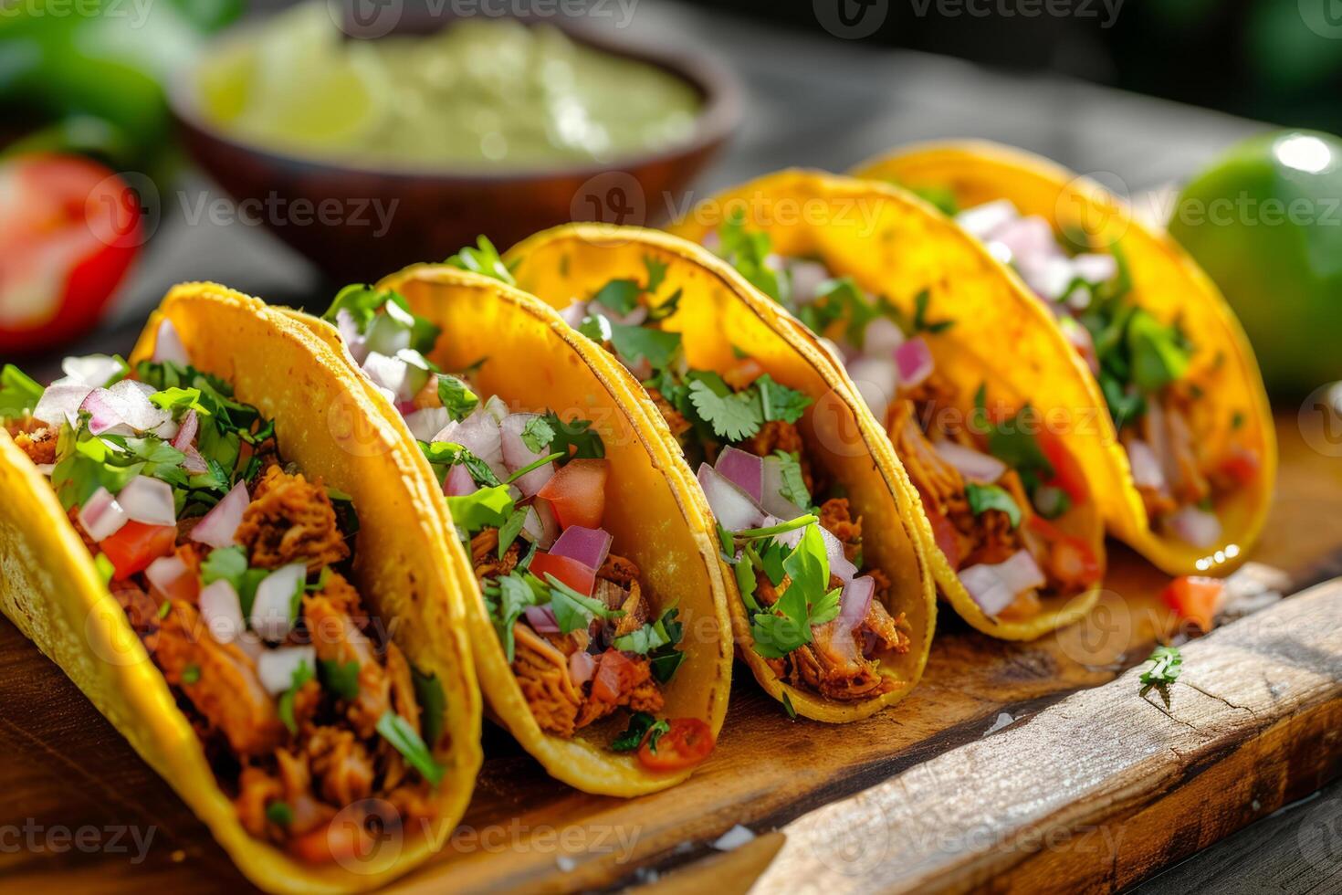 ai generado hecho en casa tradicional mexicano Cerdo tacos generativo ai foto