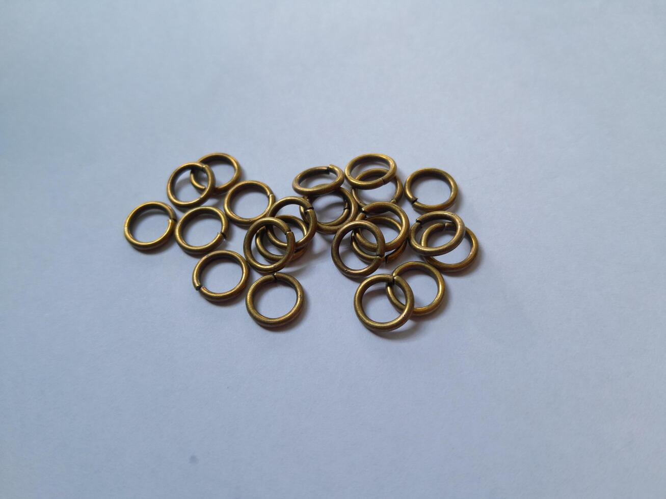 Photos of lots of small iron rings. This photo is perfect for calendars, advertisements, banners, posters