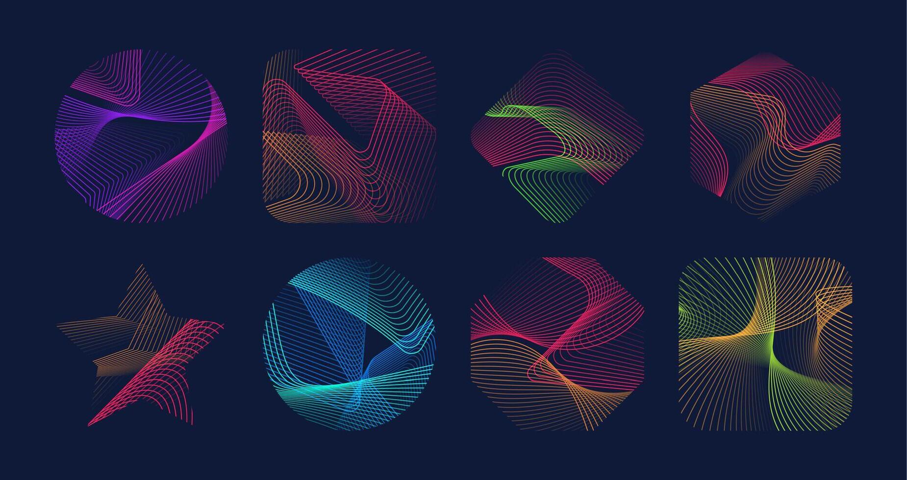 resumen moderno color geométrico línea forma cuadrícula vector