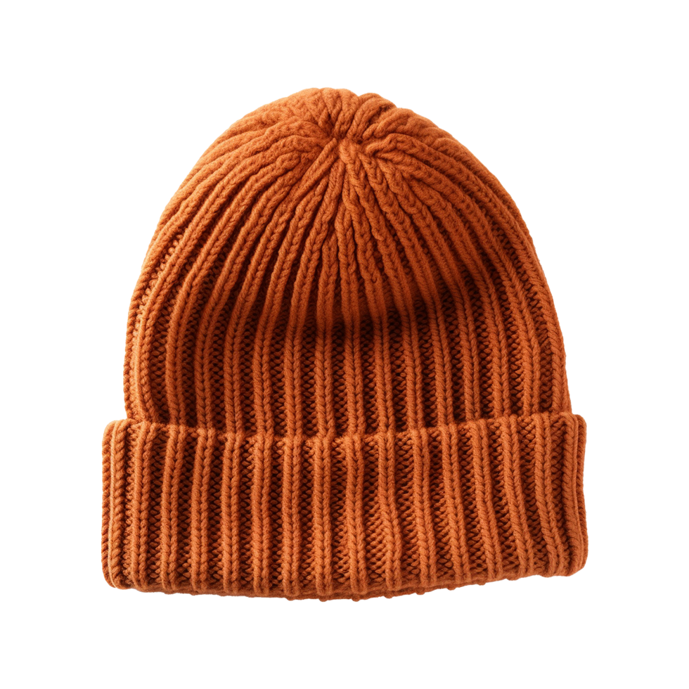 AI generated Knitted hat color isolated on transparent background png