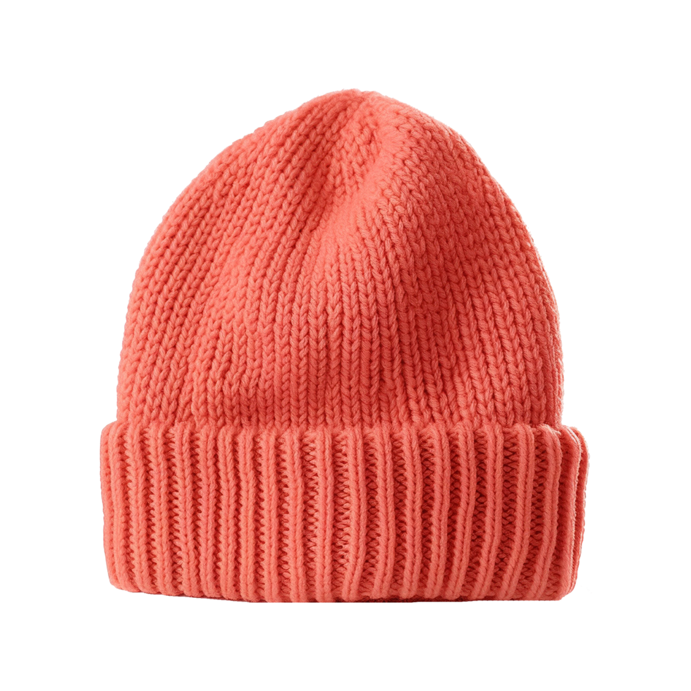 AI generated Knitted hat color isolated on transparent background png