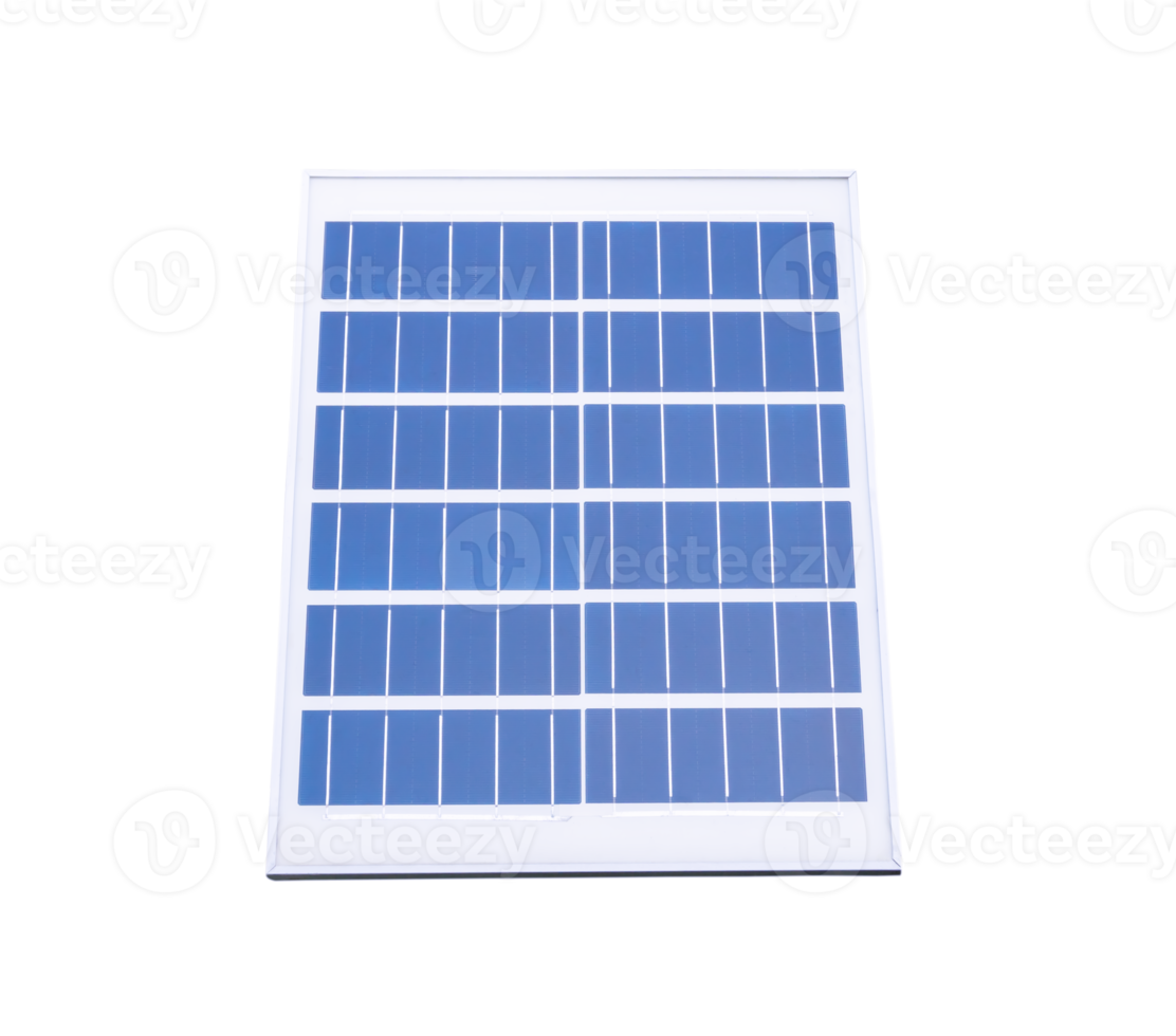 sol- kraft panel isolerat med klippning väg i png fil formatera