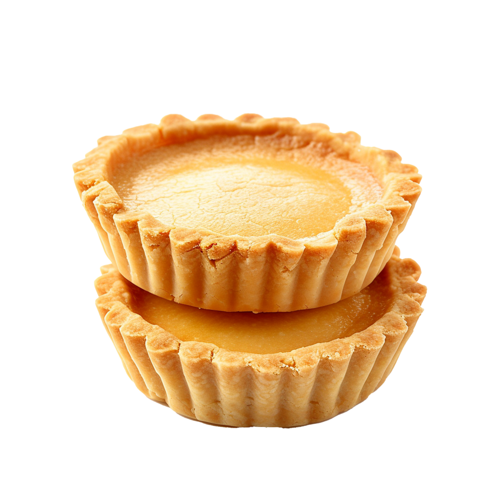 AI generated Tartlet tart shells png isolated on transparent background