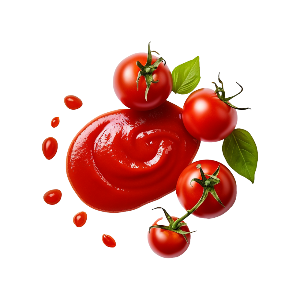 AI generated Tomato sauce isolated on transparent background png